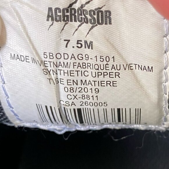 AGGRESSOR Athletic Safety Steel Toe Steel Plate Womens Size 7.5 Shoes Grey Black - Picture 5 of 7